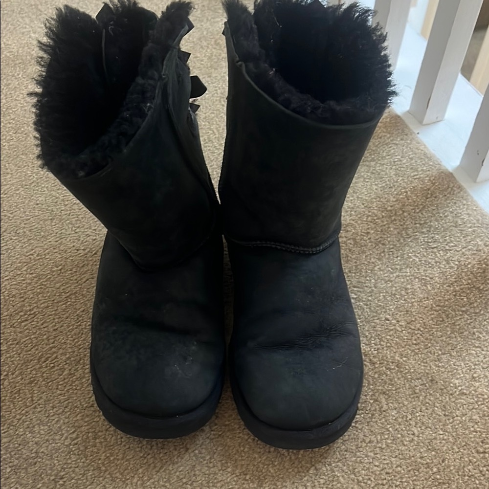 Black Fur-Lined Boots